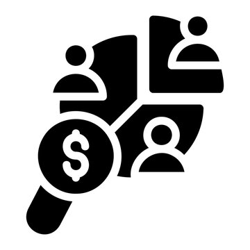 Competitor analysis Solid icon