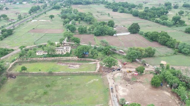 Green Agricultural fields of Patna, Bihar, India