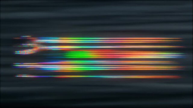 Digital glitch effect creates colorful ripple on screen display