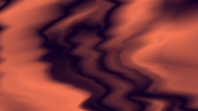 Abstract Backdrop Retro Muted Copper Salmon Peach Liquid Chrome Distortion Loop Sharp Geometric Folding Layout