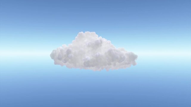 VFX Volume Cloud Natural Motion | Alpha Channel | Eye Level | Variation2
