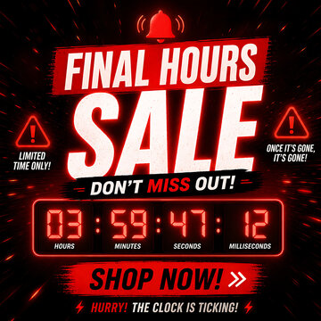 Final Hours Sale Countdown Timer.