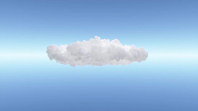 VFX Volume Cloud Natural Motion | Alpha Channel | Eye Level | Variation1