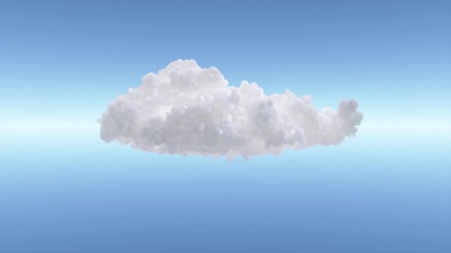 VFX Volume Cloud Natural Motion | Alpha Channel | Eye Level | Variation4