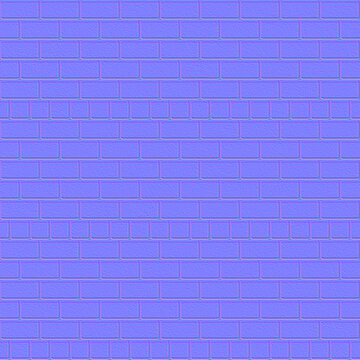 Flemish Bond Brick Texture Normal Map for 3D Materials