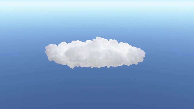 VFX Volume Cloud Natural Motion | Alpha Channel | High Angle 15&deg; | Variation1