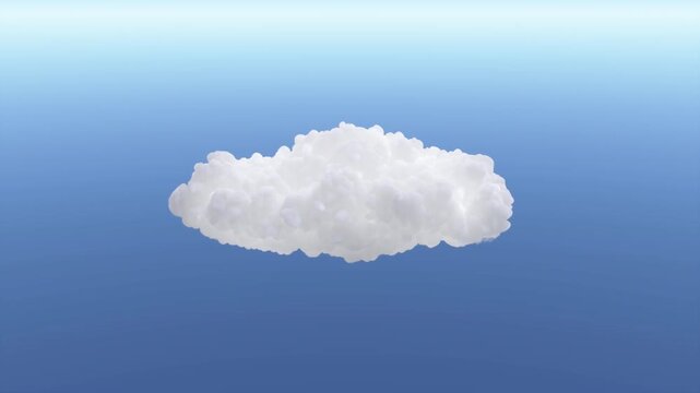 VFX Volume Cloud Natural Motion | Alpha Channel | High Angle 15&deg; | Variation3