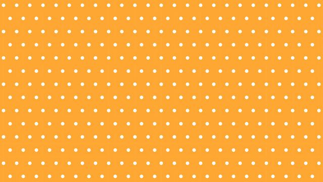 シンプルなオレンジのポップなドット柄