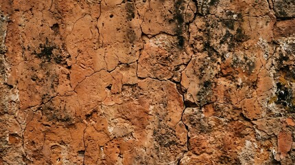 Fototapeta premium Close-up of cracked earth surface.