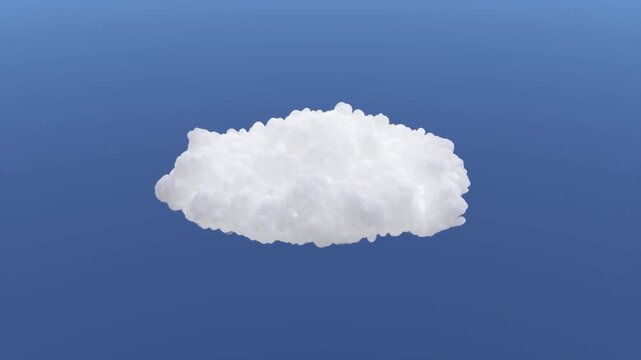 VFX Volume Cloud Natural Motion | Alpha Channel | High Angle 30&deg; | Variation3