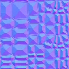 Obraz premium Faceted Geometric Block Normal Map