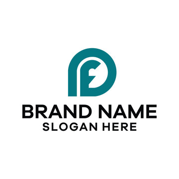 FP PF Initial Letter Modern and Simple Logo Design.