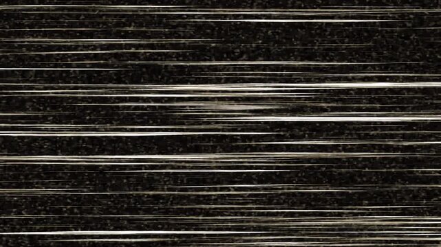 Distortion fx motion blur of bright horizontal lines on a dark background suitable for backgrounds, digital art, design projects, and presentations.