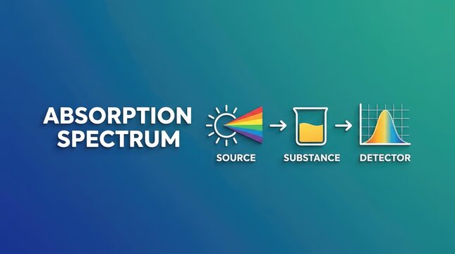 Absorption spectrum process with source substance