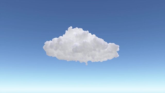 VFX Volume Cloud Natural Motion | Alpha Channel | Low Angle 15&deg; | Variation2