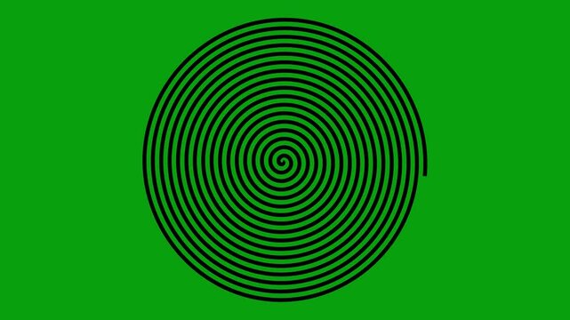 Rotating Spiral Spring Abstract Animation