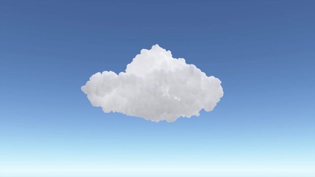 VFX Volume Cloud Natural Motion | Alpha Channel | Low Angle 15&deg; | Variation5