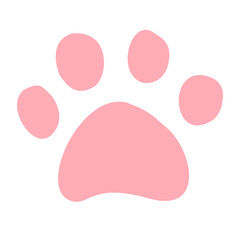 Pink cat paw print animal pet foot icon © BlackGroundMeYou 