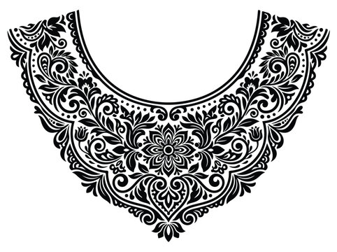 Floral neck yoke design