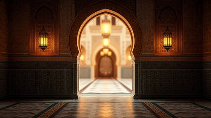 Obraz premium Islamic background and invitation