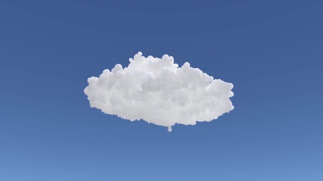 VFX Volume Cloud Natural Motion | Alpha Channel | Low Angle 30&deg; | Variation2