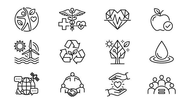 Data Science and Business Analytics Technology Multi Icon Collection Set