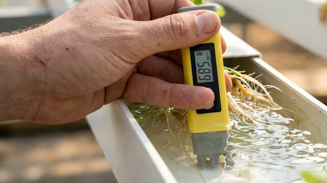 Measuring water quality hydroponic system digital meter nutrients ph ec monitoring indoor plant care