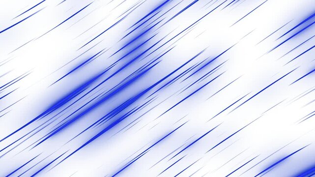 Abstract blue diagonal lines moving across a white background in this dynamic digital motion video footage