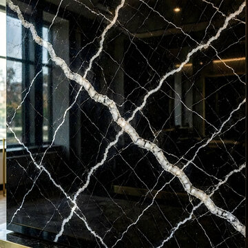 Black Cracked Glass Texture Overlay Effect