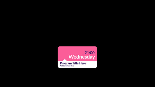 Broadcast Cards Package Date Promo Small 1 &ndash; Animated Info Cards, Titles, Lower Thirds, Logo, Transitions and Promo Elements for TV, Social Media and Digital Presentation