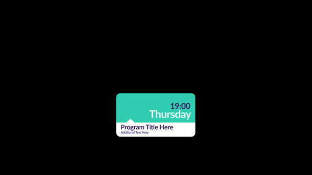 Broadcast Cards Package Date Promo Small 2 &ndash; Animated Info Cards, Titles, Lower Thirds, Logo, Transitions and Promo Elements for TV, Social Media and Digital Presentation