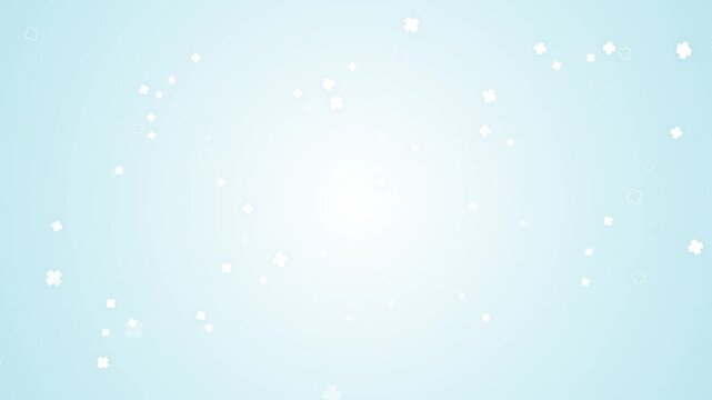 Clean healthcare background animation featuring tiny white cross plus symbols floating gently on a soft light blue gradient backdrop, perfect minimal medical presentation loop template