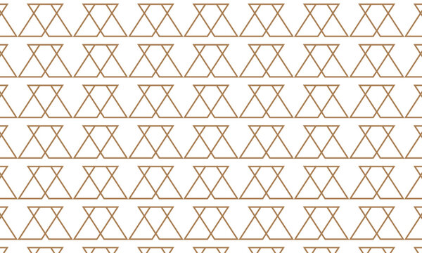Set of seamless geometric patterns with triangles, diamonds and line elements, vintage retro vector wallpaper texture design for fabric, tile and decor background