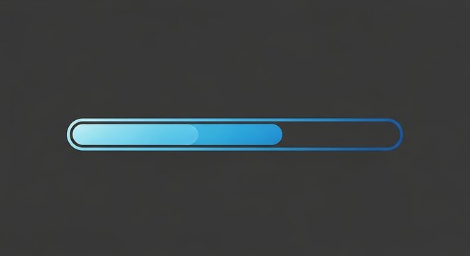 Loading Screen with Progress Bar Illustration.