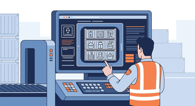 Logistics Manager Using Digital System for Cargo Containers Tracking and Management