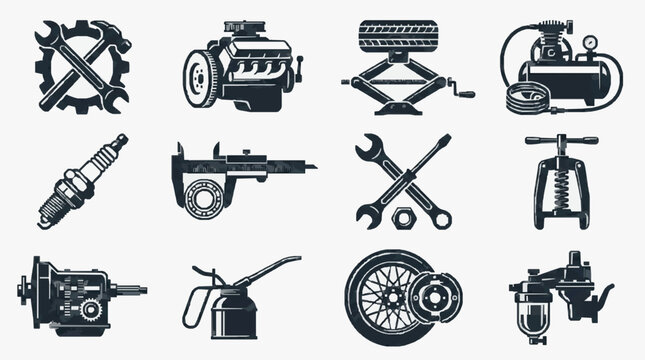 Automotive Maintenance Tools and Equipment Collection.