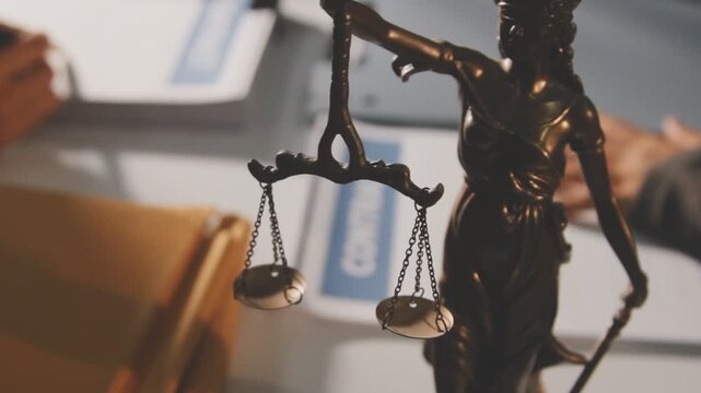 Lawyer explained to the client about the law that must be brought against the court case.Lawyer explained to the client about the law that must be brought against the court case.