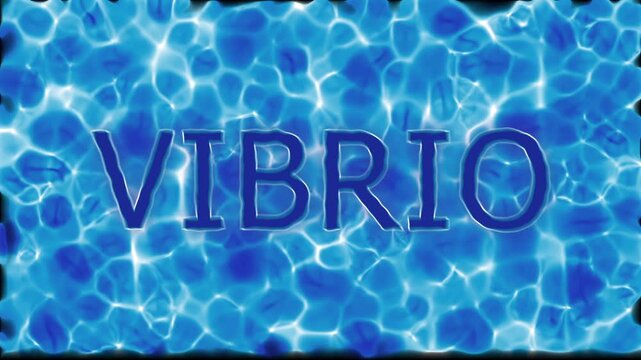 Vibrio &ndash; Bacterium on a Water Background