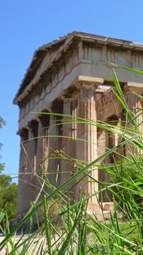 Ancient Temple of Hephaestus in Athens, Greece