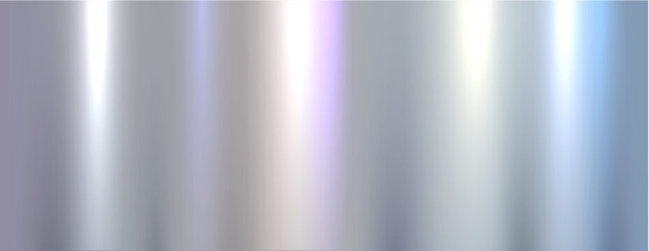 Metal silver texture background or aluminum brushed silver texture with reflection. Chrome metallic wallpaper.