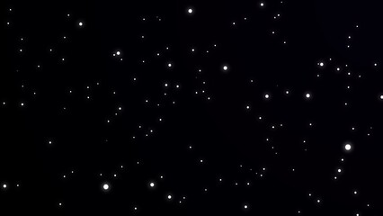 Minimalist star constellation silhouette on black background, night sky © Aptech_530