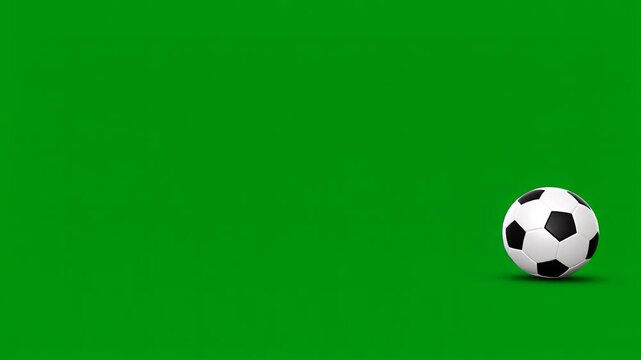 Soccer Ball title animation football on the ground soccer ball animation 3d