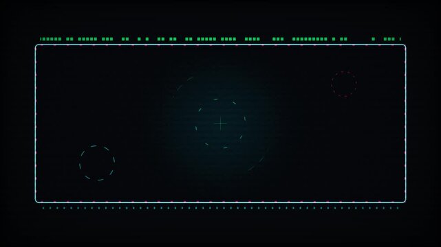Set of Digital HUD Interface Frames for Futuristic Tech and Cyberpunk UI Design