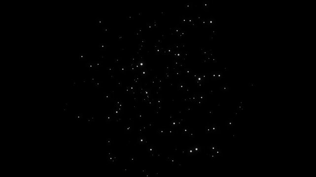 Glowing Fairy dust wand glitter stars trail transition, magic dust, pixie dust path doodle animation, magic sparkle glitter line star, 2D flat sparkle effect overlay on black screen background