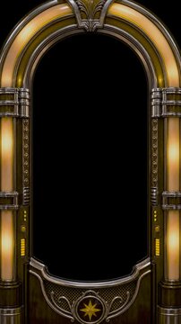 Jukebox Animated Frame Overlay - Vertical 4K Seamless Loop for Video