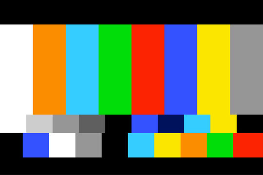TV color bars test pattern background
