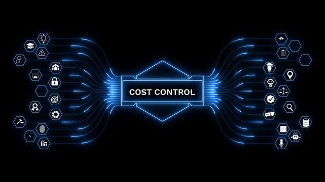 Cost control dashboard featuring expense management, budgeting, financial planning, business analytics, cost optimization, and enterprise finance technology.