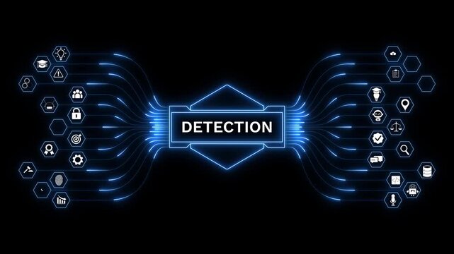 Cyber security analytics dashboard with threat detection interface, secure network monitoring, advanced digital protection, and real-time risk analysis technology.