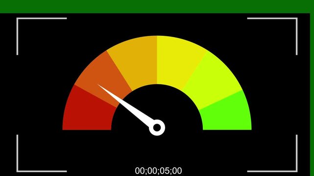 Video recording camera screen with  Simple speedometer icon. Risk concept on speedometer with camera overlay with recording frame. recording camera screen with 4K resolution.  car speedometer 