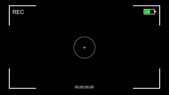 Recording camera Recorder Screen Overlay, with running timecode, This is a Surveillance CCTV monitoring screen template with single camera view based on Security camera system concept, CCTV User 